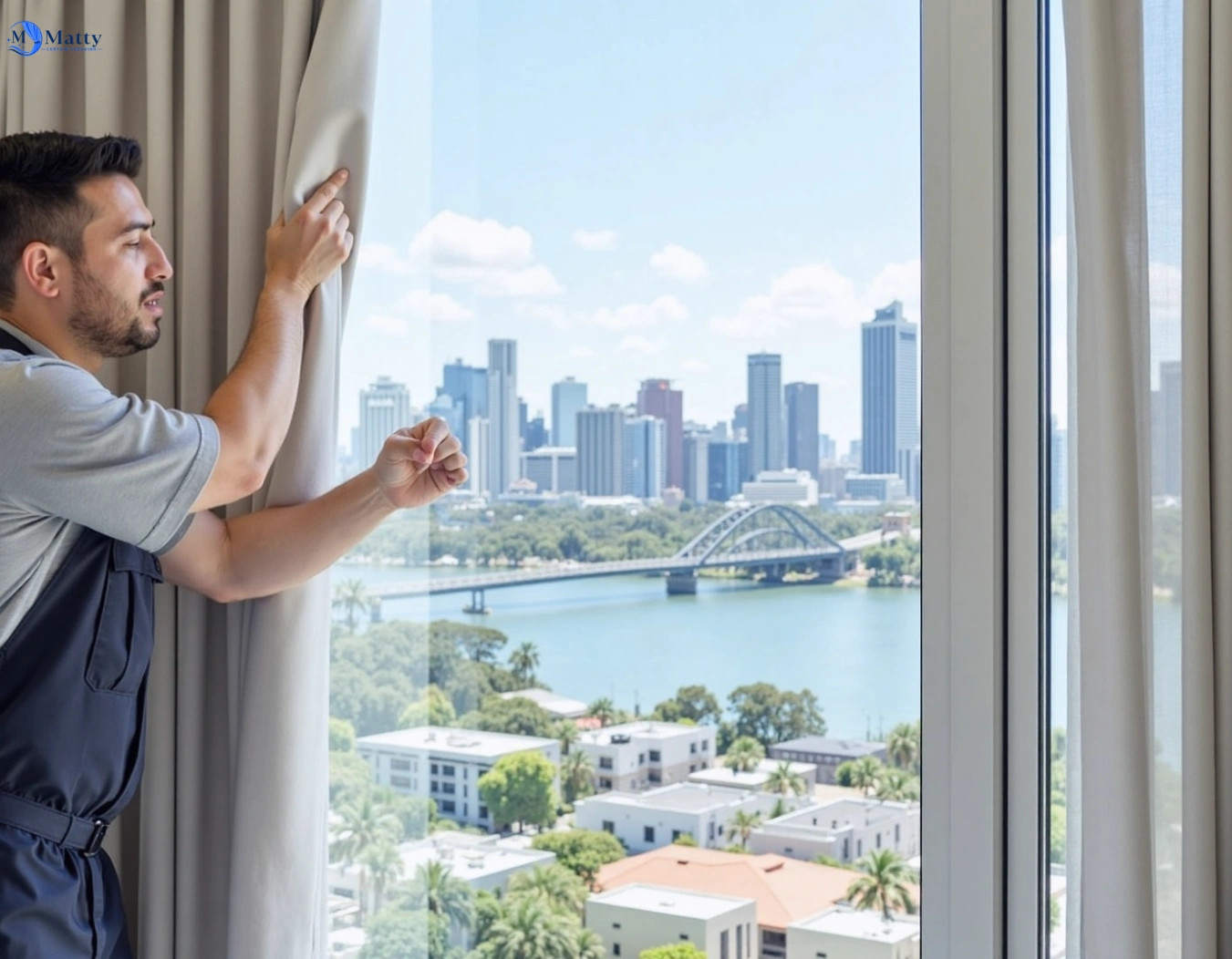 Professional curtain steam cleaning service doveton-vic QLD by Matty Curtain Cleaning