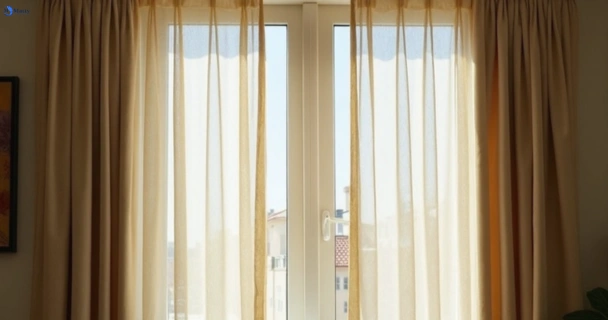 Dull dusty drapes in doveton-vic before professional cleaning